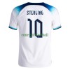 Maillot de Supporter Angleterre STERLING 10 Domicile Coupe du Monde 2022 Pour Homme